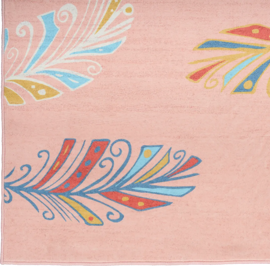 Kids Arlo Feather Pink 5' x 7' Rug - Thumbnail - Image 4