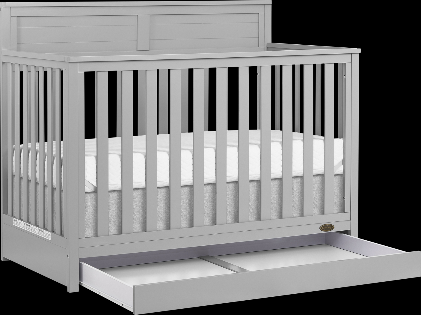 Kids Aroro Gray Convertible Crib - Thumbnail - Image 3