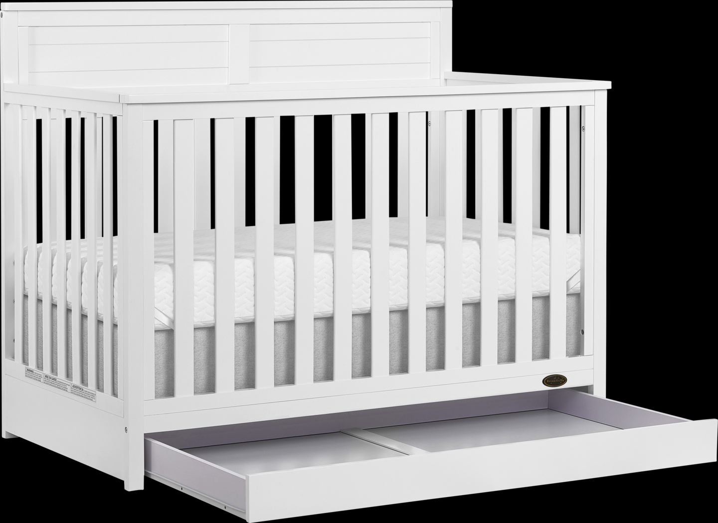 Kids Aroro White Convertible Crib - Thumbnail - Image 3