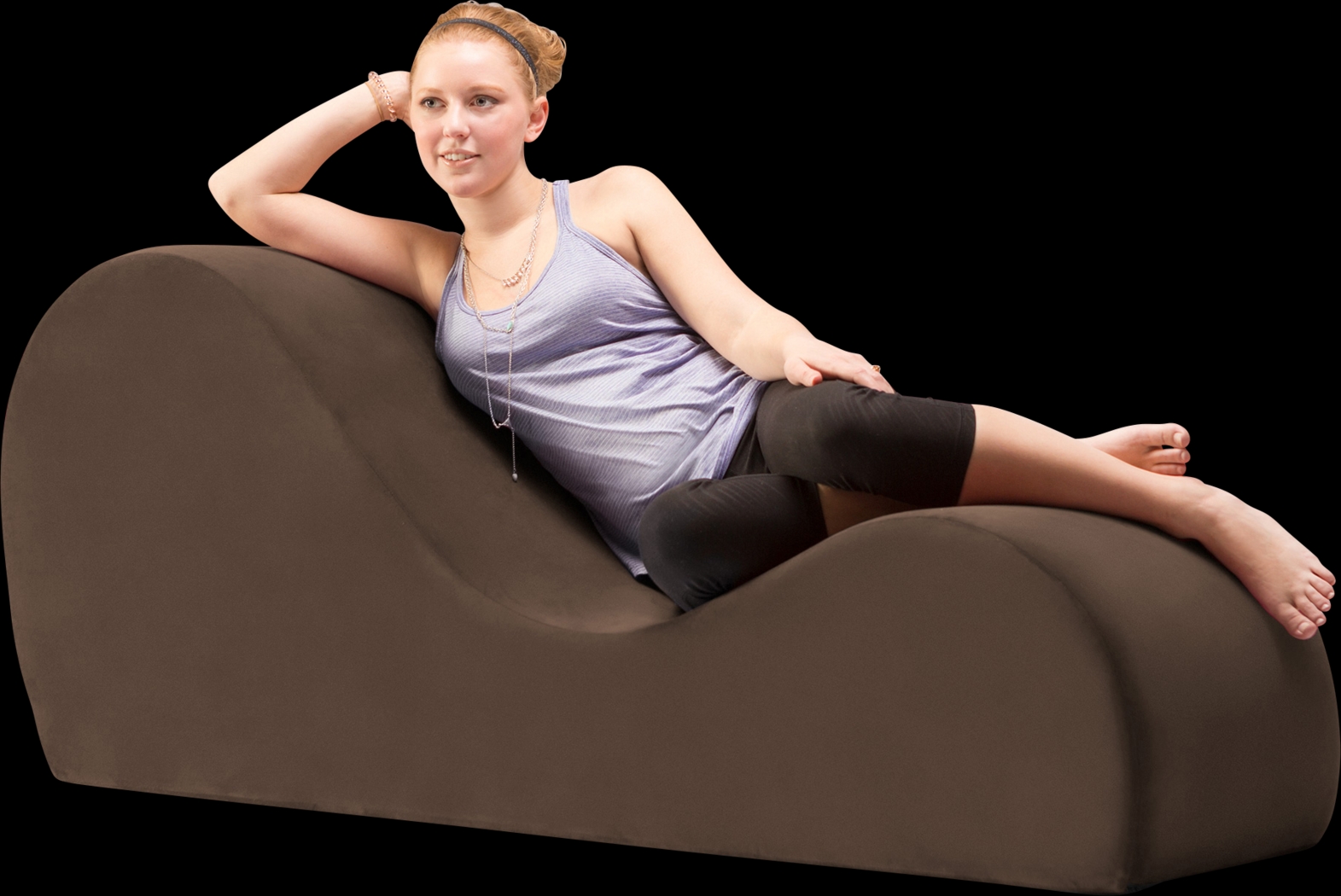 Kids Asanna Brown Lounge Chair - Thumbnail - Image 2