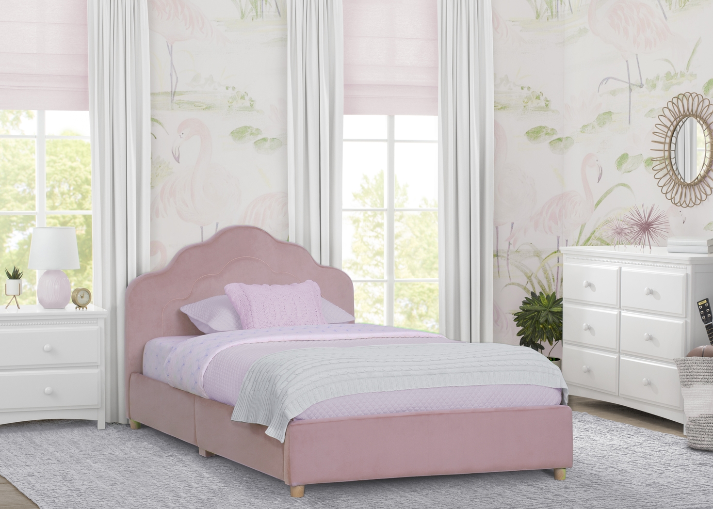 Kids Asecli Pink Twin Bed - Thumbnail - Image 2