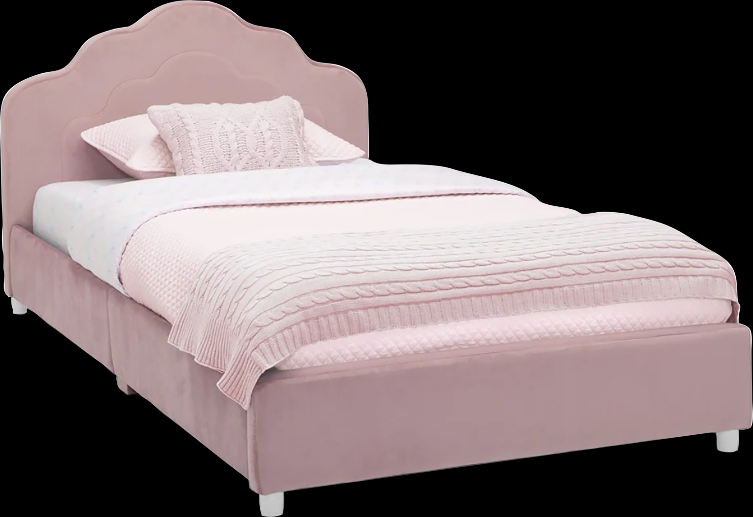 Kids Asecli Pink Twin Bed - Thumbnail - Image 1