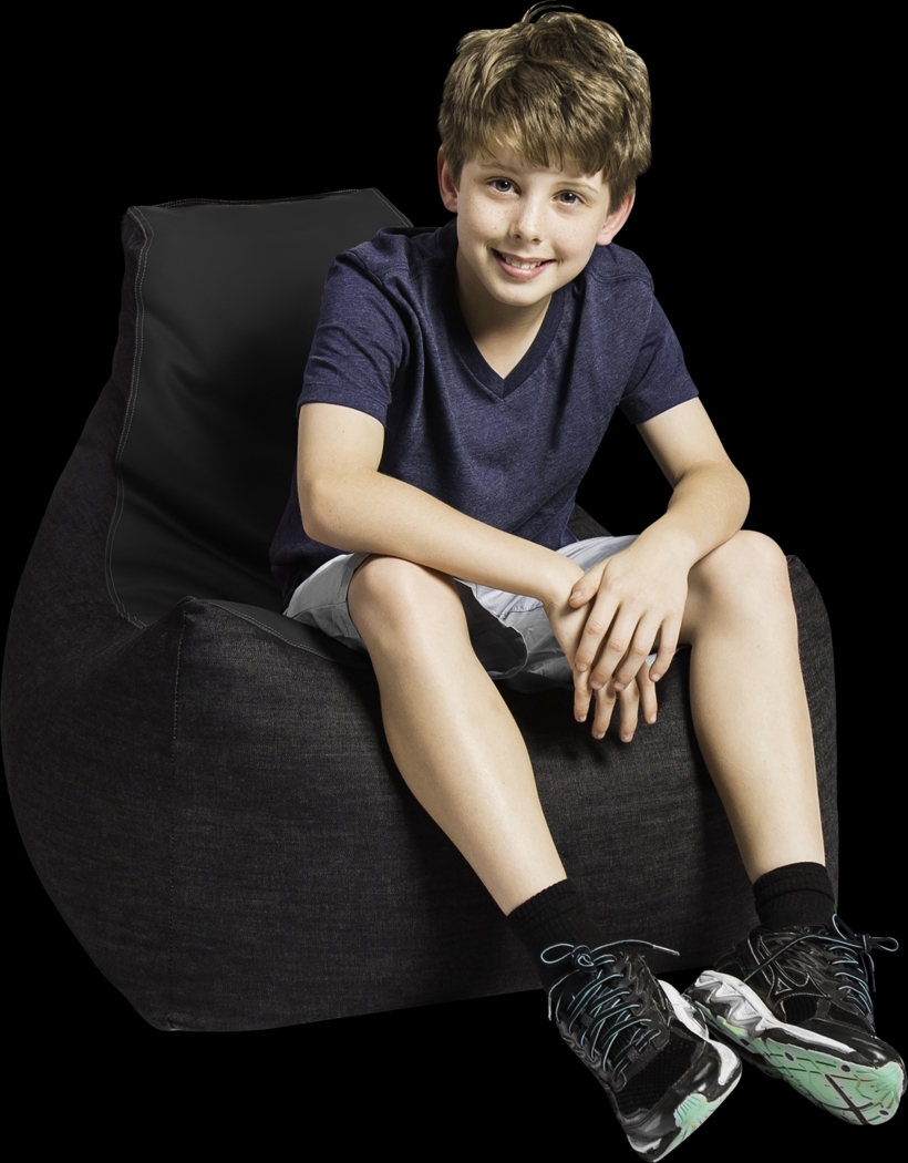 Kids Azani Black Gaming Bean Bag Chair - Thumbnail - Image 4