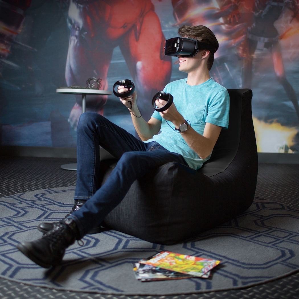 Kids Azani Black Gaming Bean Bag Chair - Thumbnail - Image 8