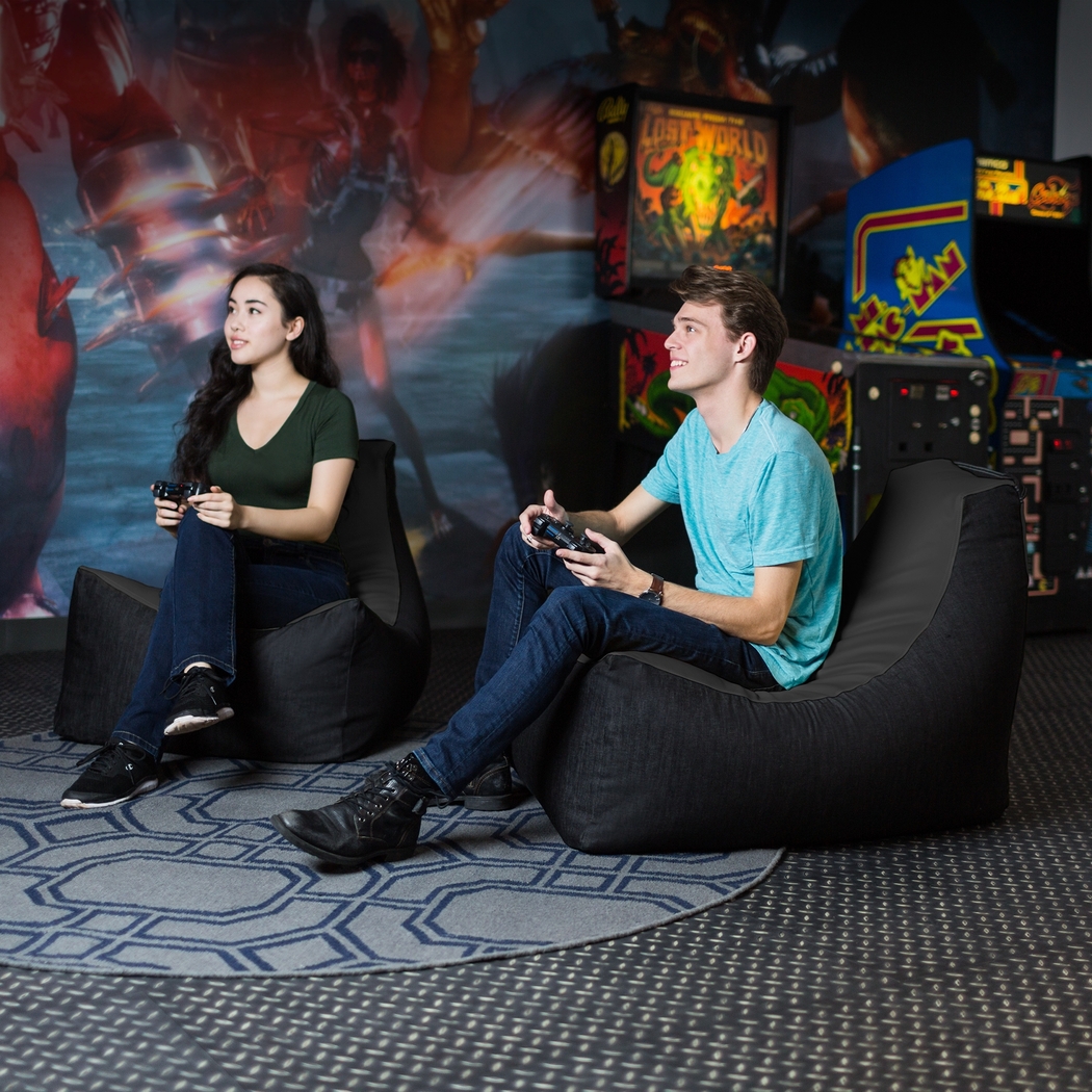 Kids Azani Black Gaming Bean Bag Chair - Thumbnail - Image 9