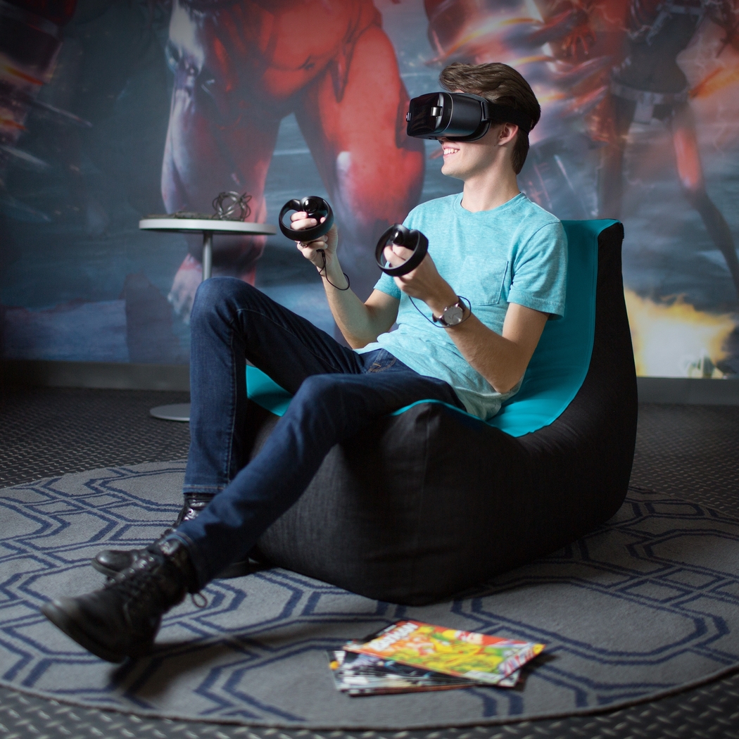 Kids Azani Blue Gaming Bean Bag Chair - Thumbnail - Image 9