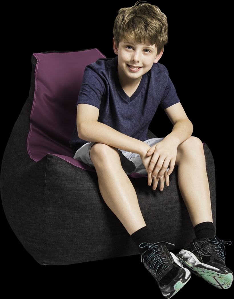 Kids Azani Purple Gaming Bean Bag Chair - Thumbnail - Image 4