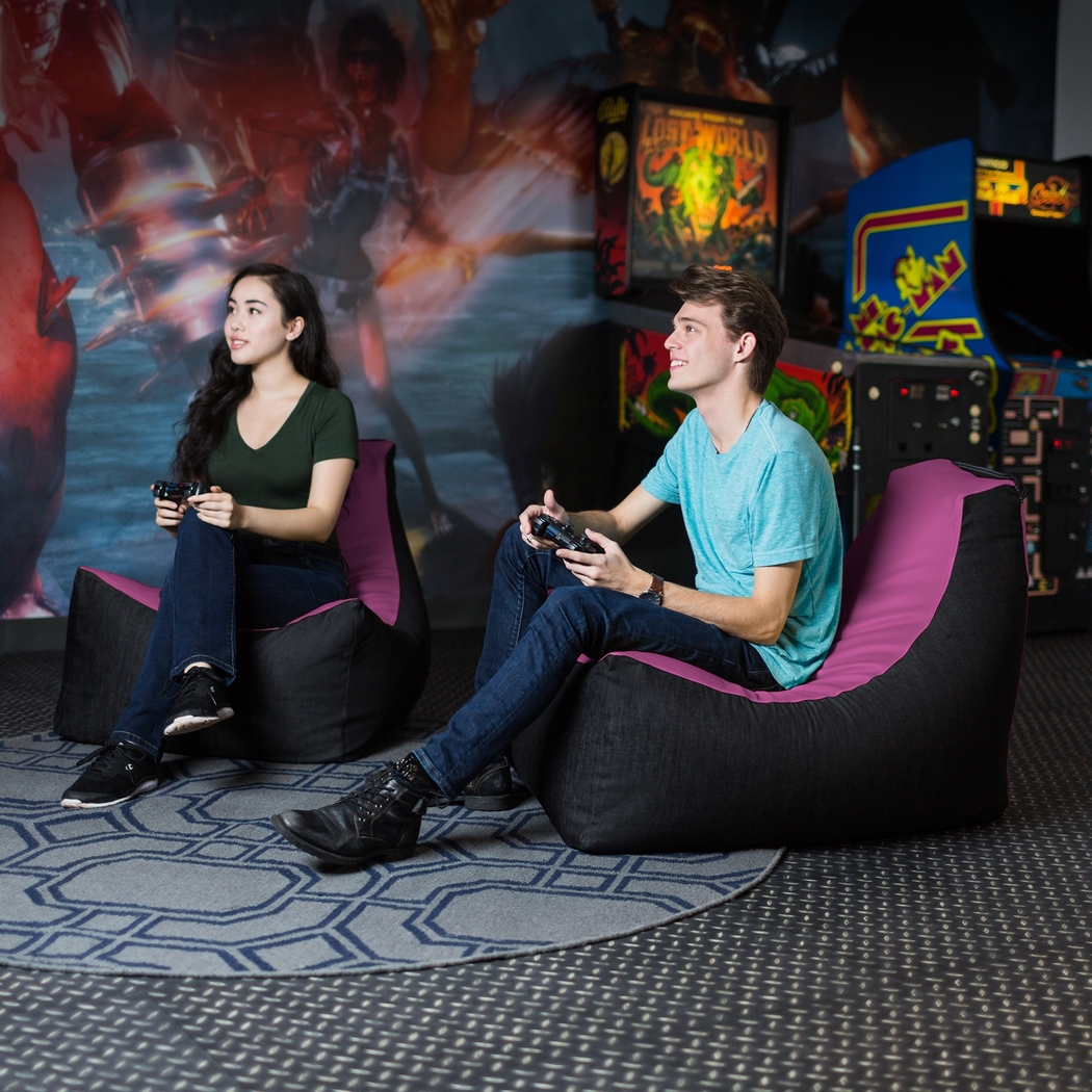 Kids Azani Purple Gaming Bean Bag Chair - Thumbnail - Image 10