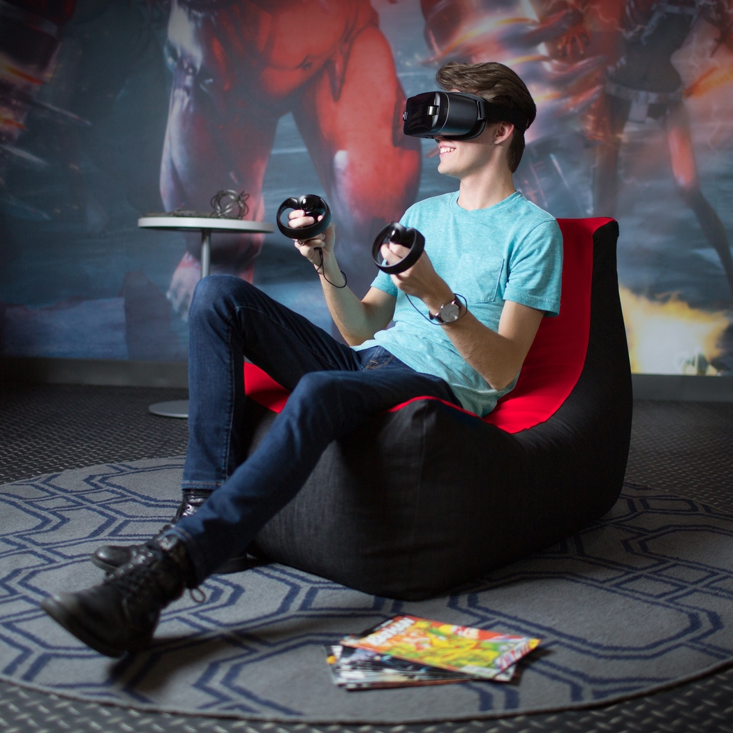 Kids Azani Red Gaming Bean Bag Chair - Thumbnail - Image 8