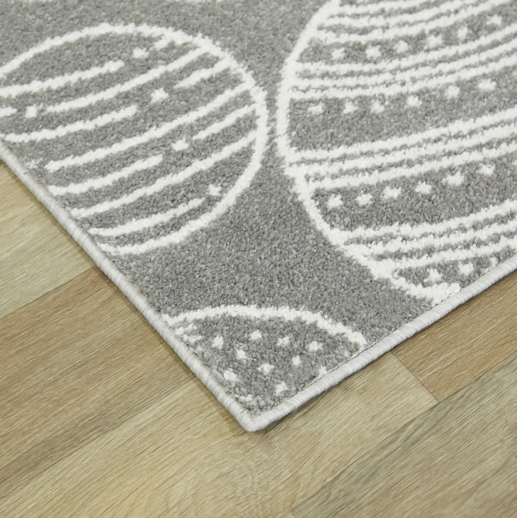 Kids Astro Fun Gray 5'3 x 7' Rug - Thumbnail - Image 4