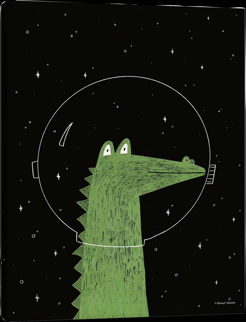 Kids Astro Gator I Black Artwork - Thumbnail - Image 1