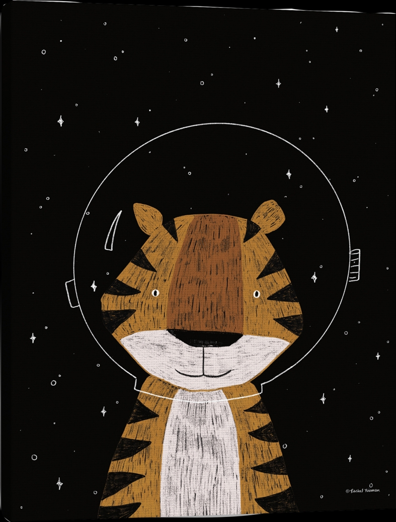 Kids Astro Tiger III Black Artwork - Thumbnail - Image 1