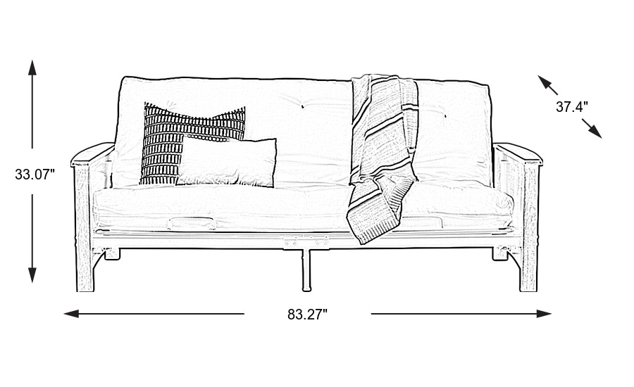 Dimension Image. Please refer to the Dimension Tab on this page for dimension details.