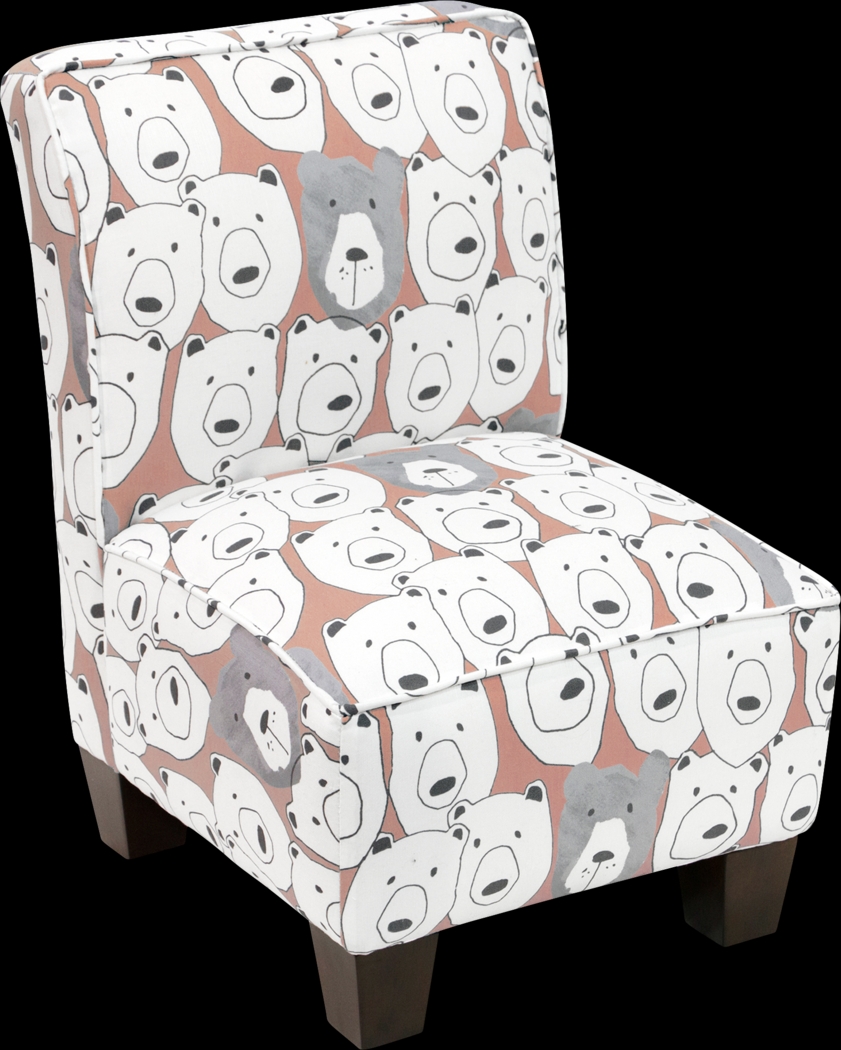 Auggie Pink Toddler Accent Chair - Thumbnail - Image 1