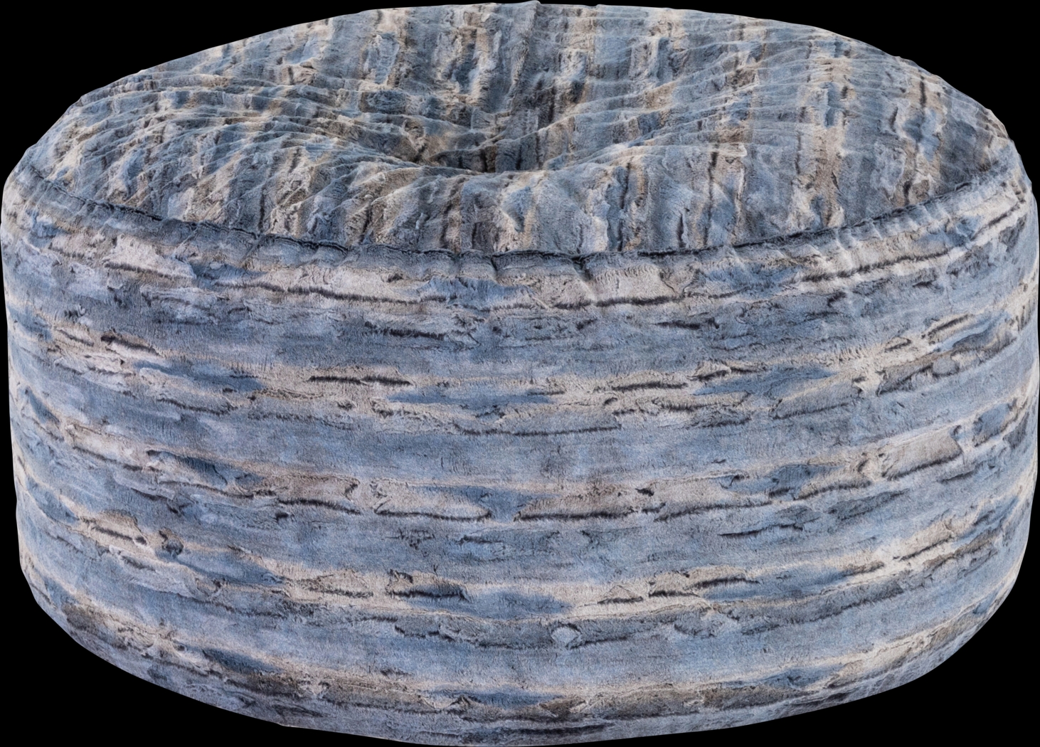 Kids Aull Blue Bean Bag Chair - Thumbnail - Image 1