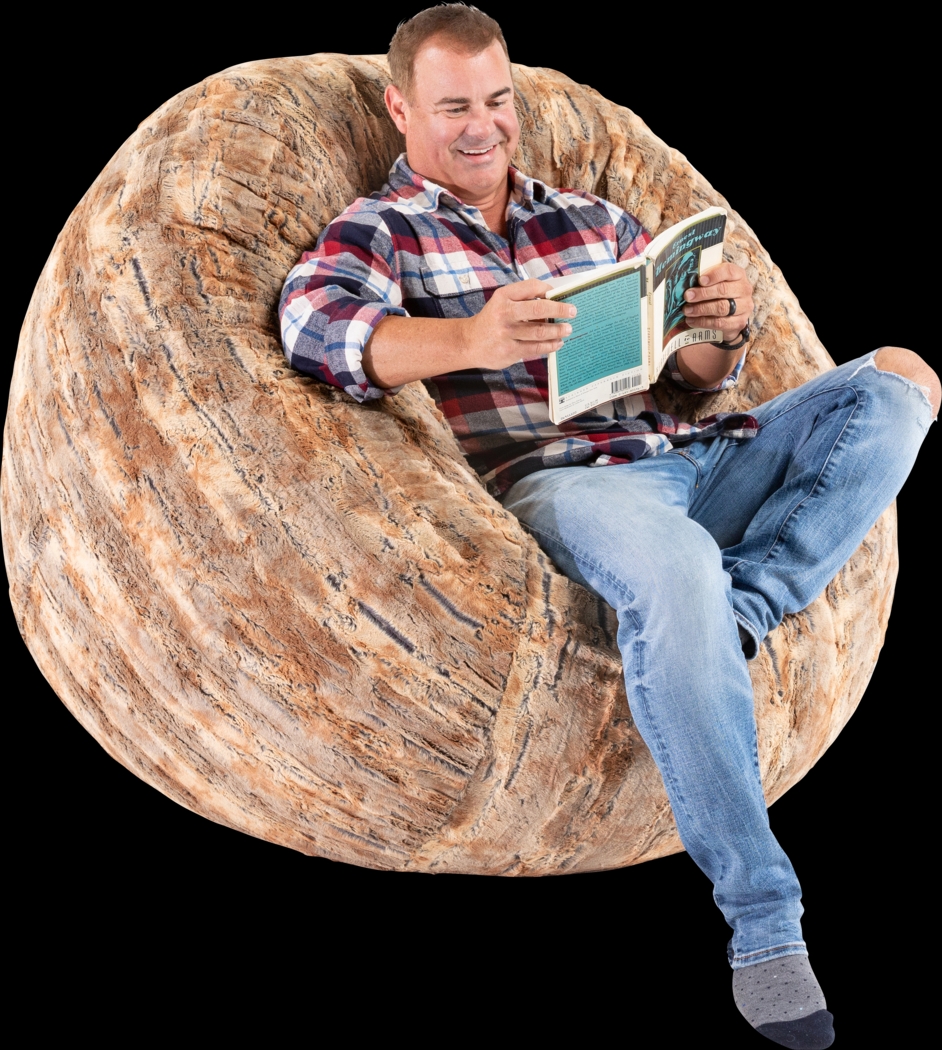 Kids Aull Red Bean Bag Chair - Thumbnail - Image 4