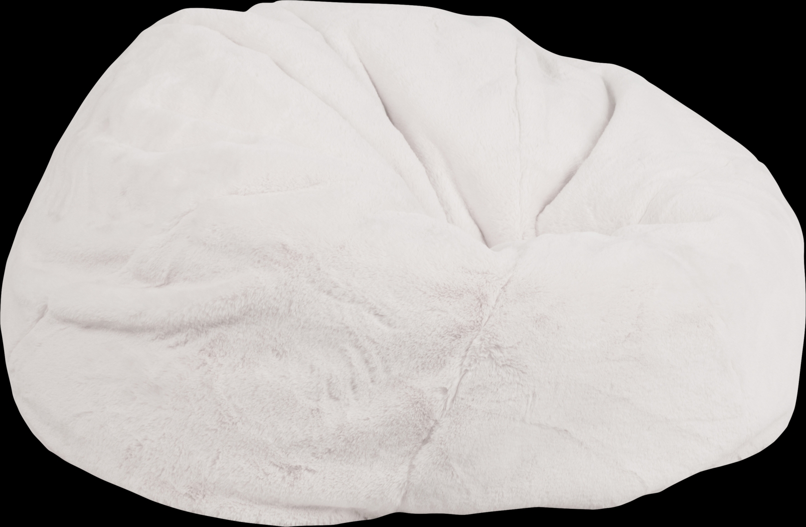 Kids Aurelie White Large Bean Bag Chair - Thumbnail - Image 1