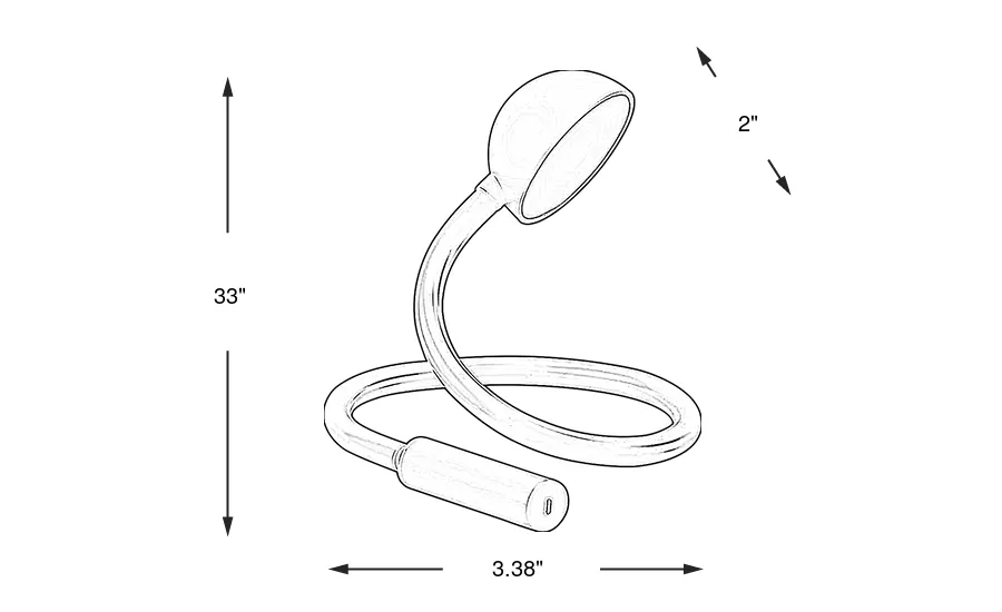 Dimension Image. Please refer to the Dimension Tab on this page for dimension details.