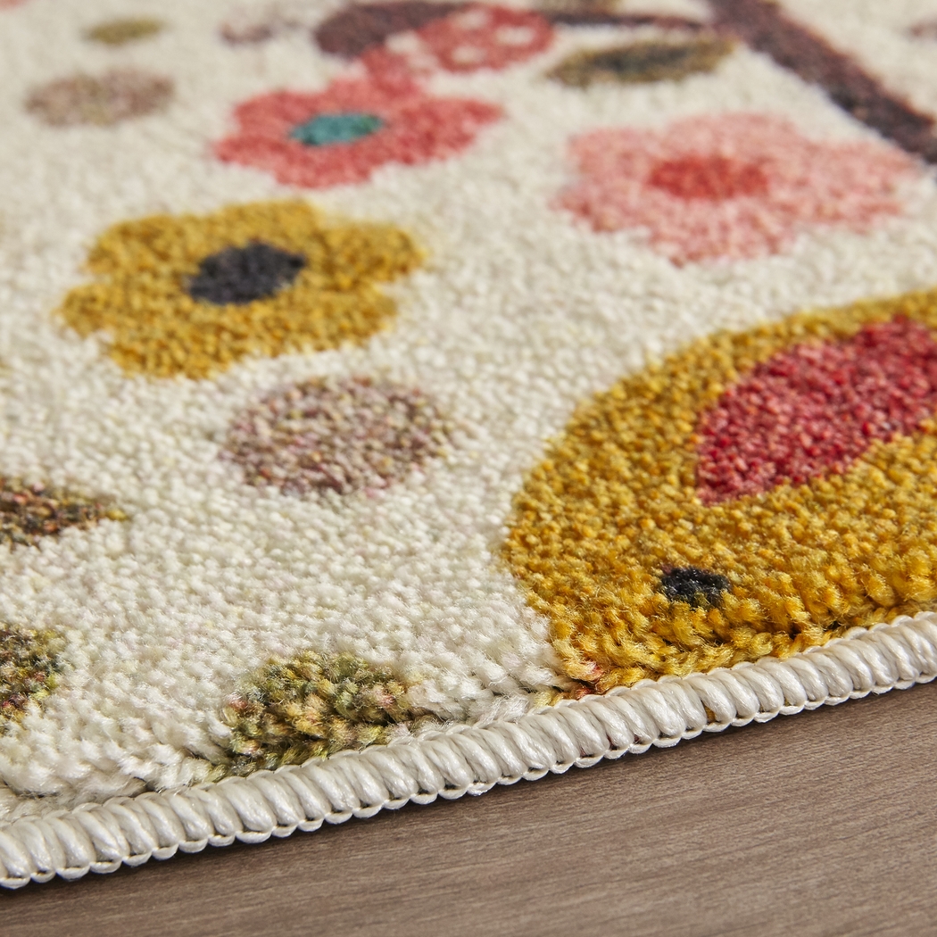 Kids Autumn Forest Beige 5' x 8' Rug - Thumbnail - Image 3