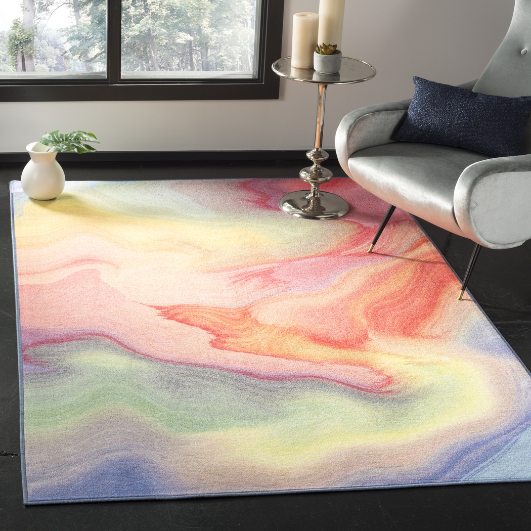 Kids Avolire Multi 6'7 x 9' Rug - Thumbnail - Image 2