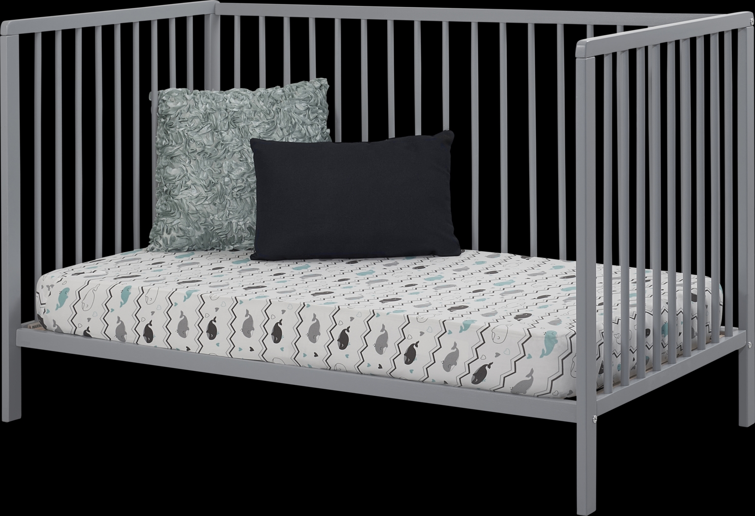 Kids Avukhi Gray Convertible Crib - Thumbnail - Image 3