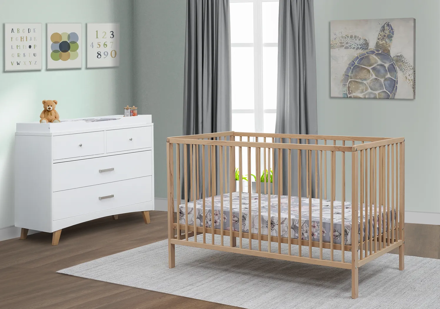 Kids Avukhi Natural Convertible Crib - Thumbnail - Image 2