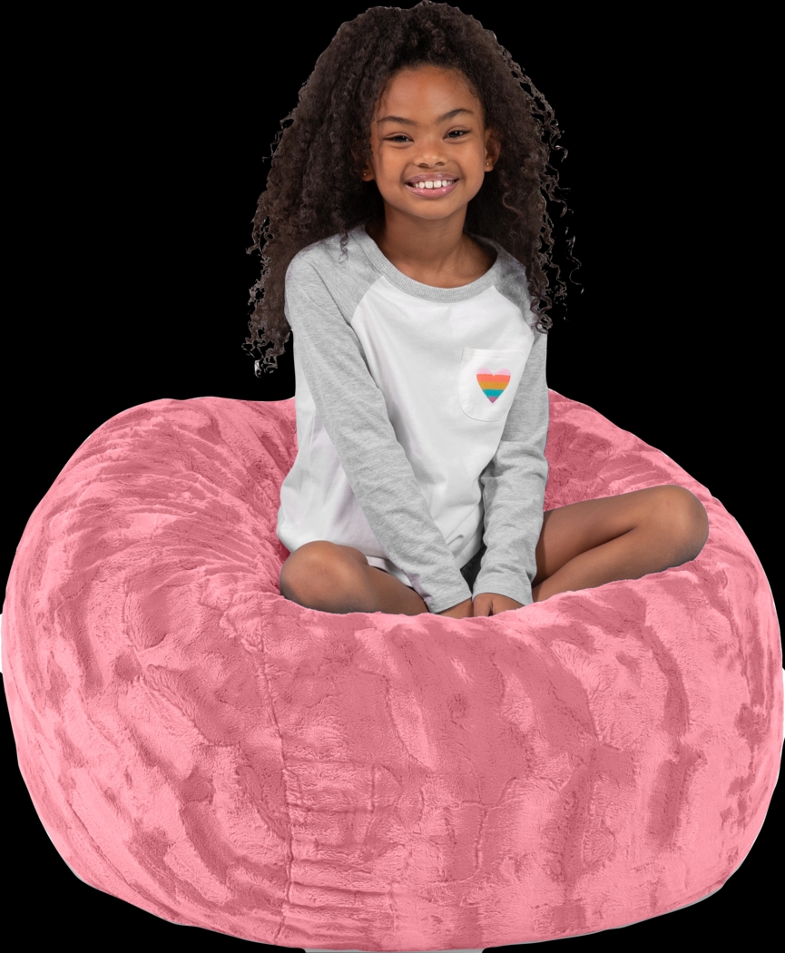 Kids Baigo Pink Bean Bag Chair - Thumbnail - Image 4