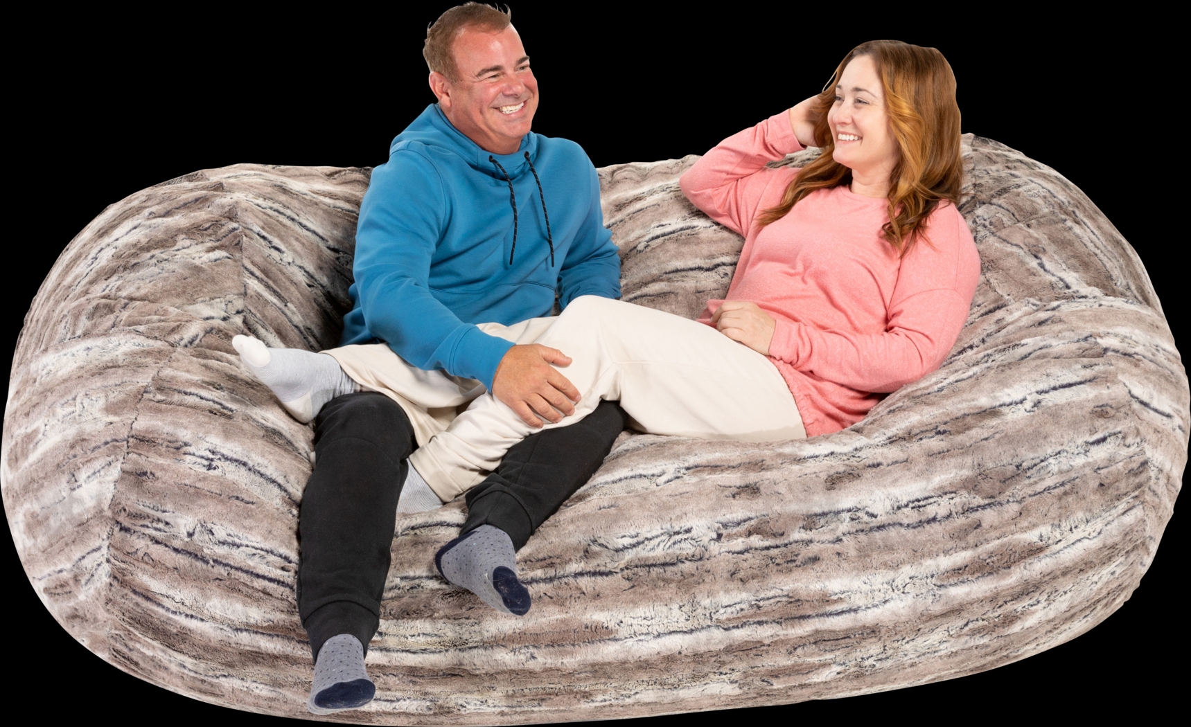 Kids Balcuotha Brown Bean Bag Lounger - Thumbnail - Image 3