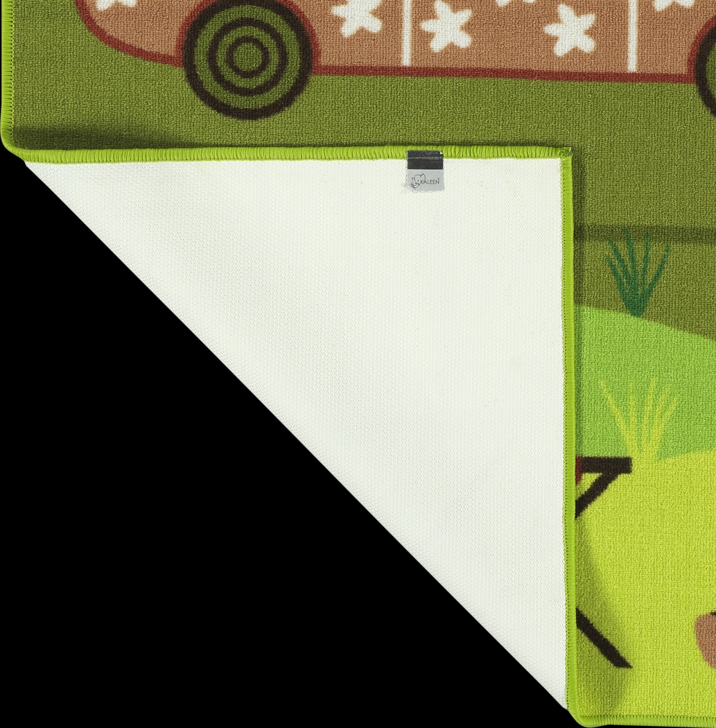 Kids Bambrey Green 5' x 7' Rug - Thumbnail - Image 4