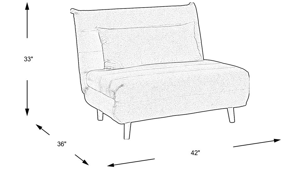 Dimension Image. Please refer to the Dimension Tab on this page for dimension details.