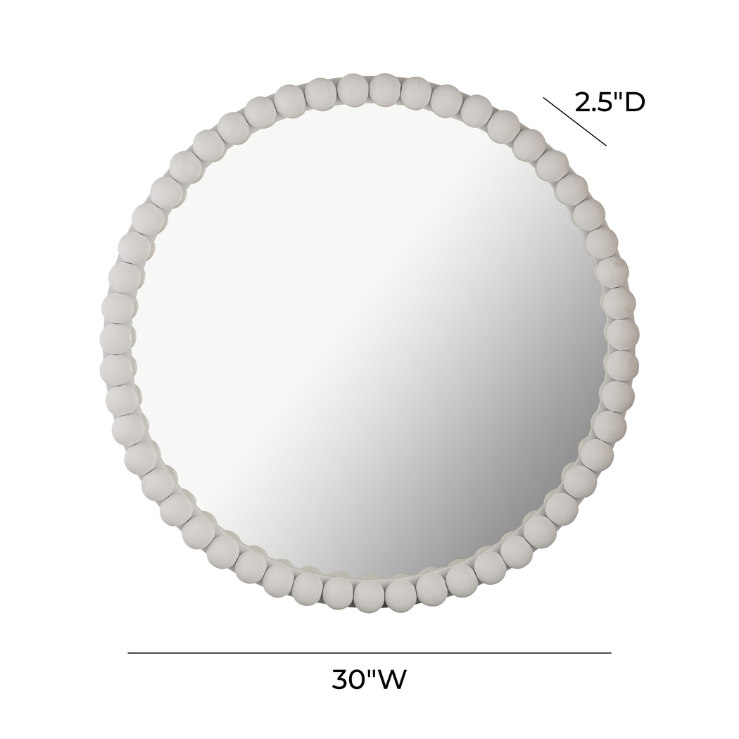 Kids Barlow Pearl White Mirror - Thumbnail - Image 6