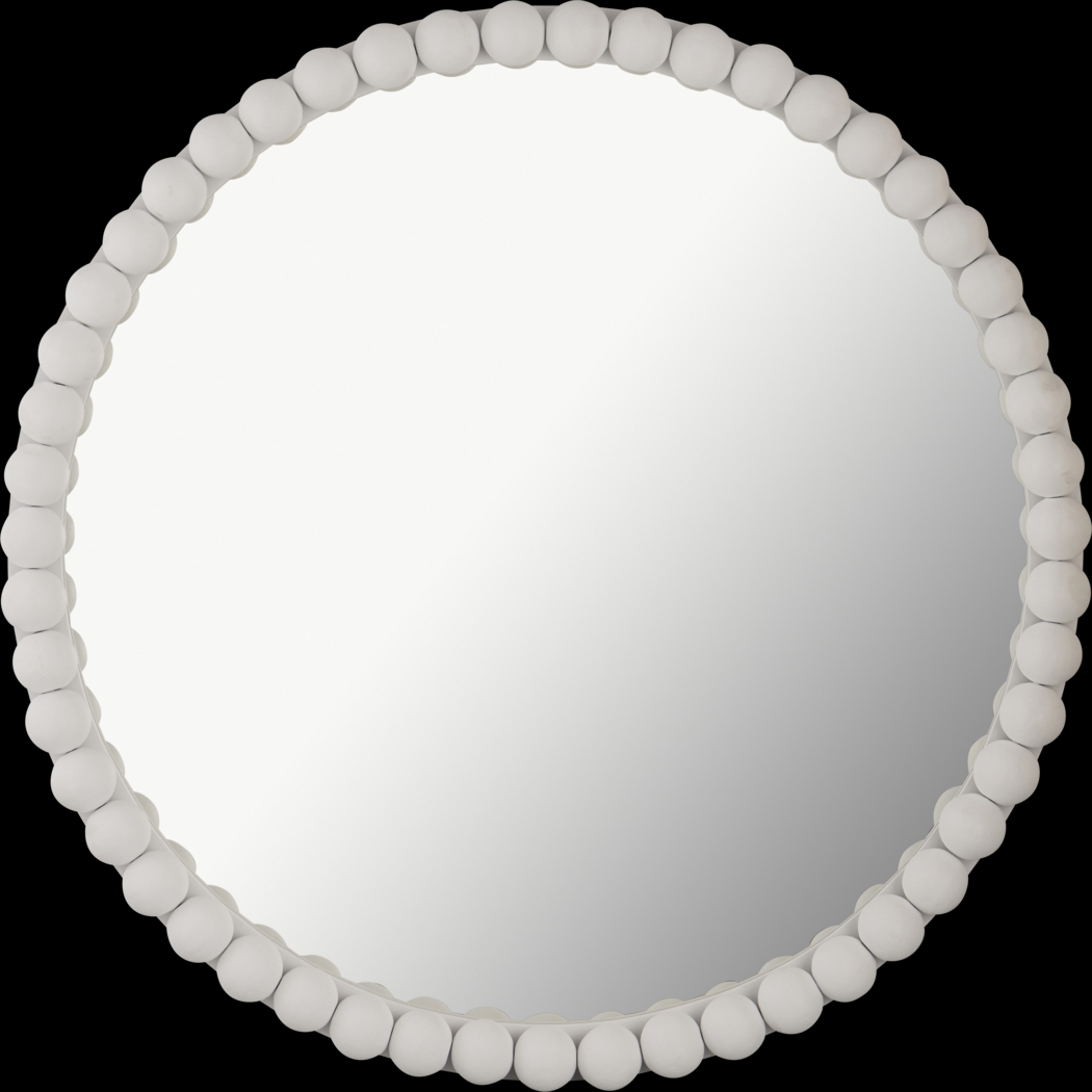 Kids Barlow Pearl White Mirror - Thumbnail - Image 1