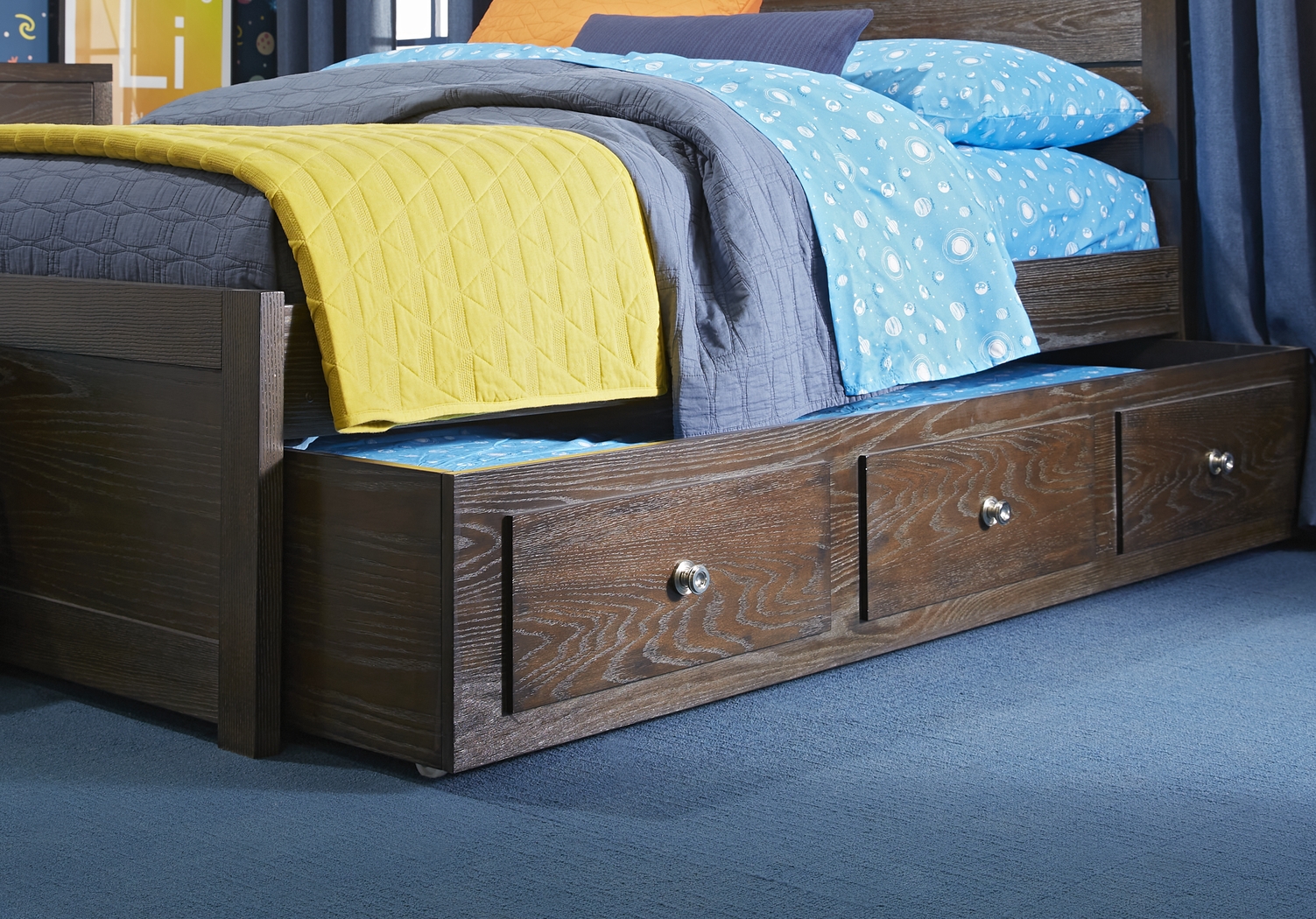 Kids Barringer Place Brown Cherry 5 Pc Full Panel Bedroom - Thumbnail - Image 5