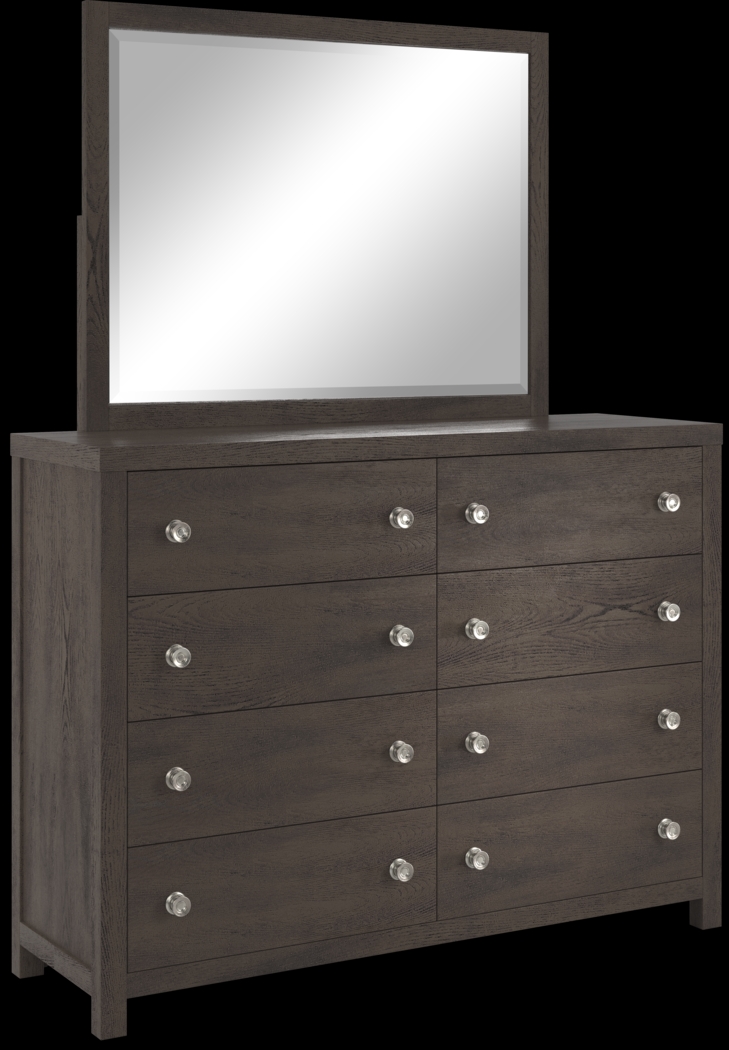 Kids Barringer Place Brown Cherry Dresser & Mirror Set - Thumbnail - Image 2