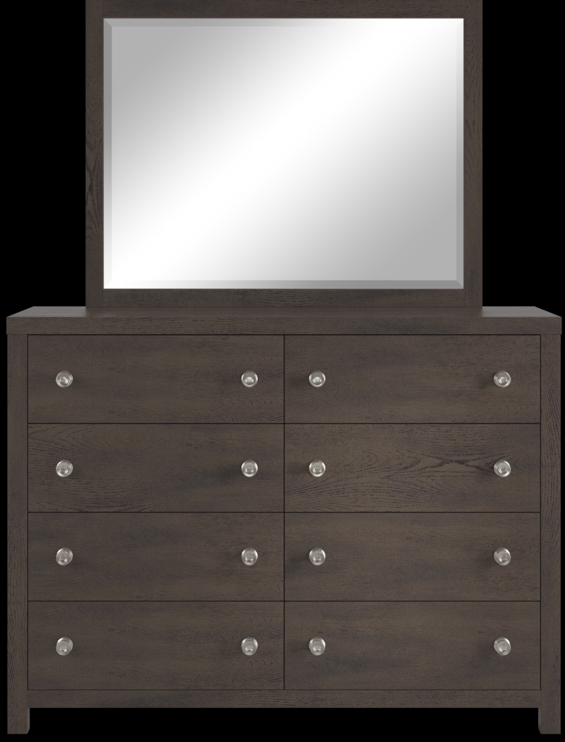 Kids Barringer Place Brown Cherry Dresser & Mirror Set - Thumbnail - Image 1