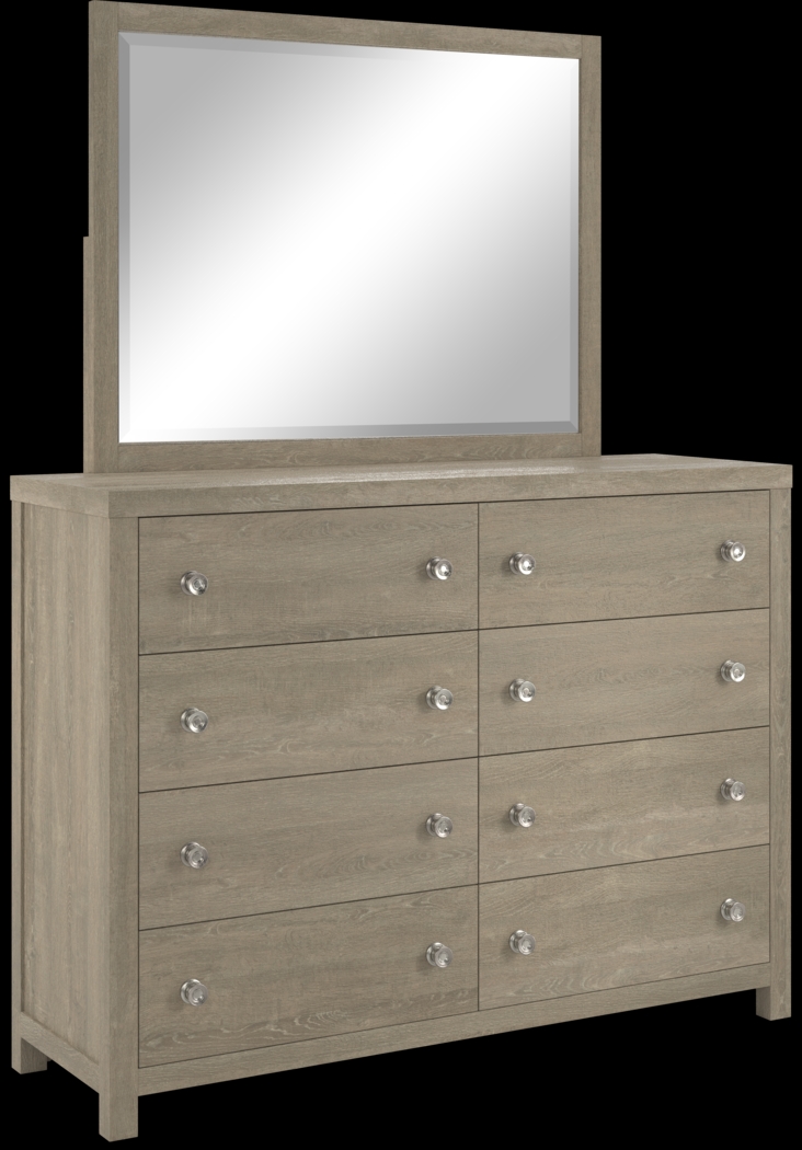 Kids Barringer Place Gray Dresser & Mirror Set - Thumbnail - Image 2