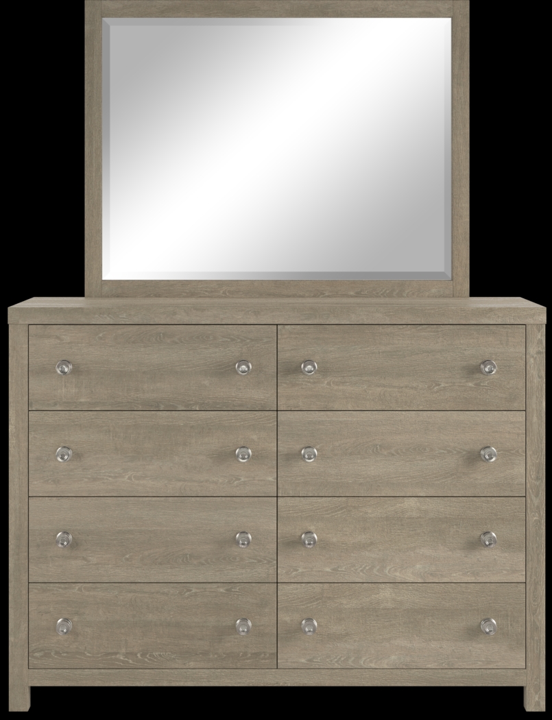 Kids Barringer Place Gray Dresser & Mirror Set - Thumbnail - Image 1