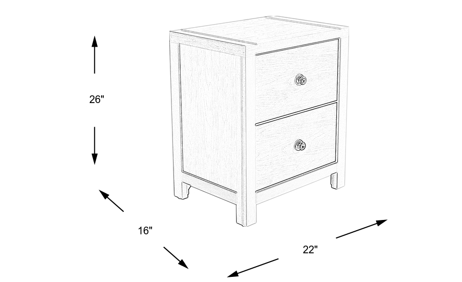 Dimension Image. Please refer to the Dimension Tab on this page for dimension details.