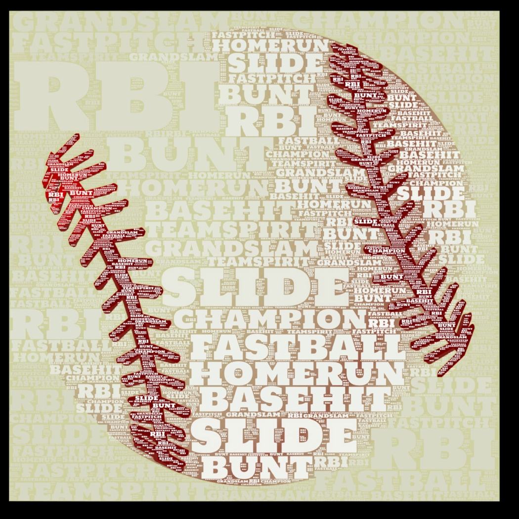 Kids Baseball Jargon Cream Artwork - Thumbnail - Image 1