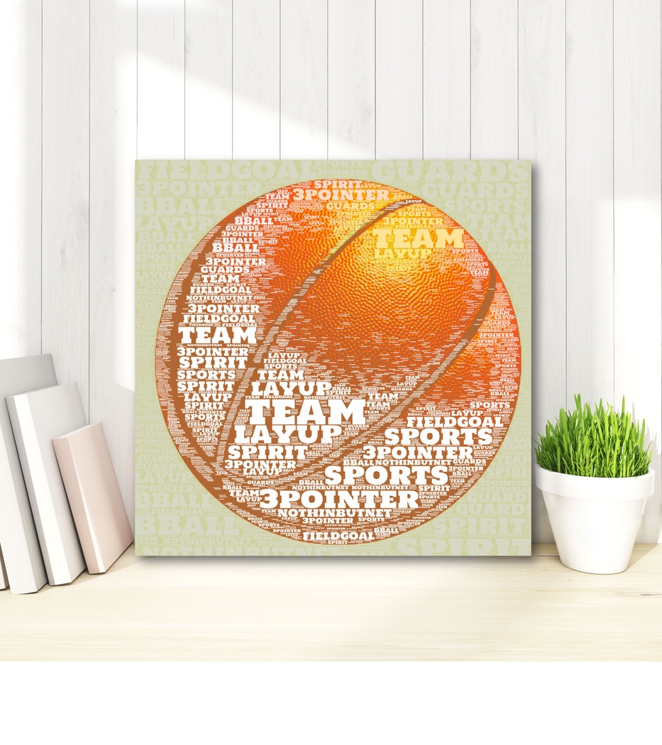 Kids Basketball Jargon Cream Artwork - Thumbnail - Image 2