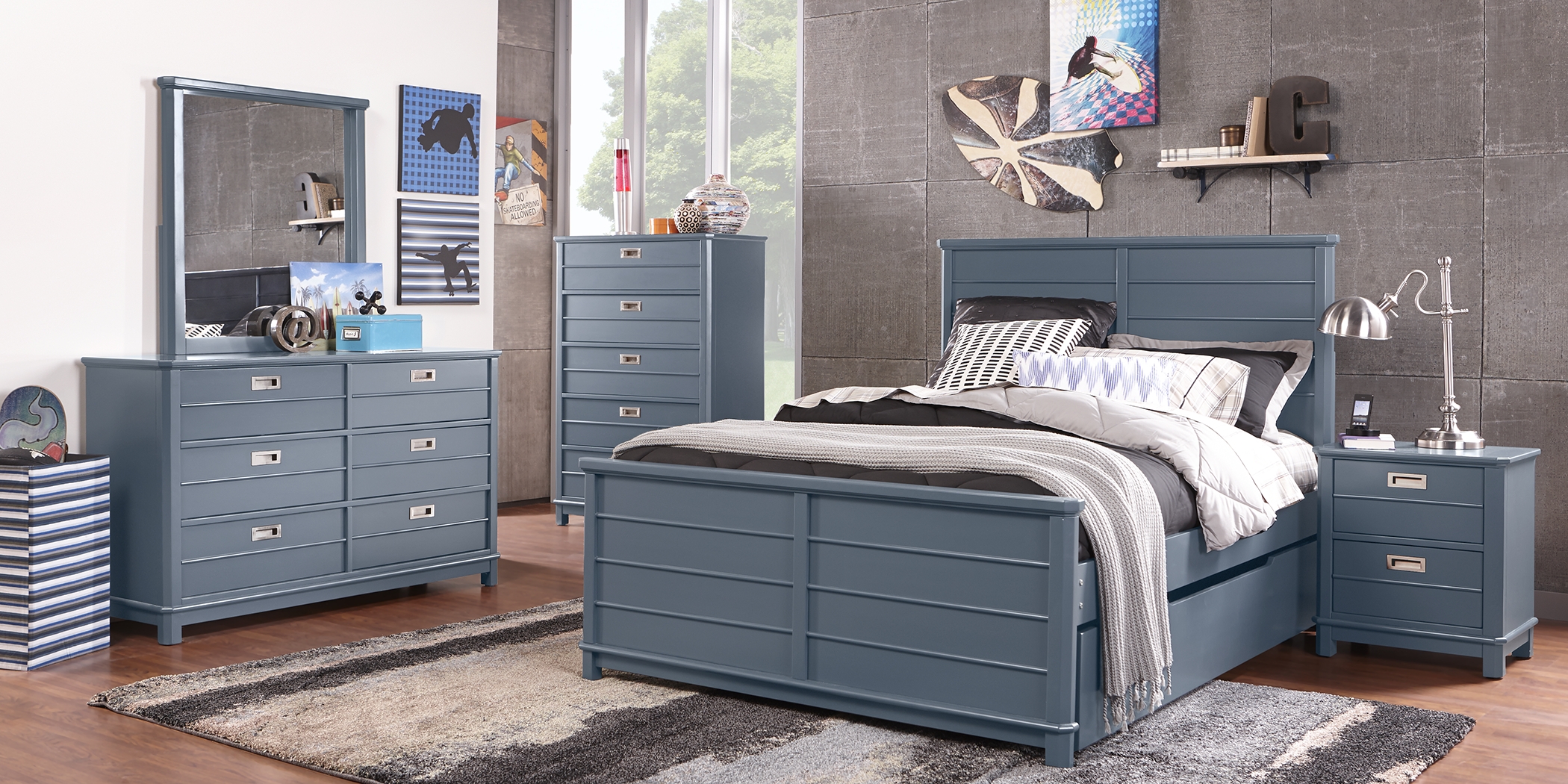 Kids Bay Street Blue Chest - Thumbnail - Image 3