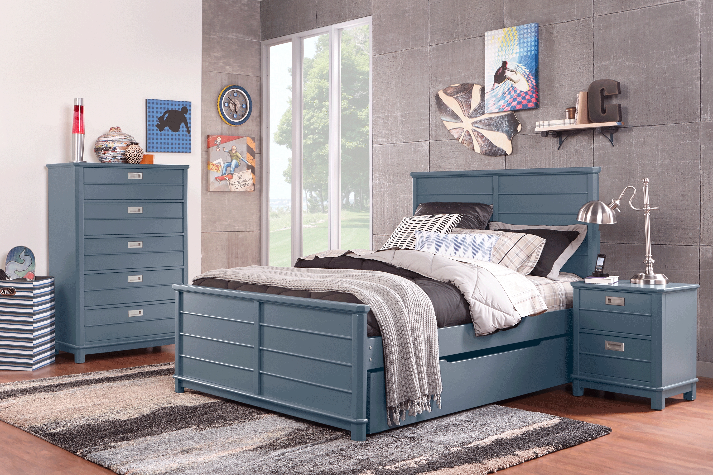 Kids Bay Street Blue Chest - Thumbnail - Image 2