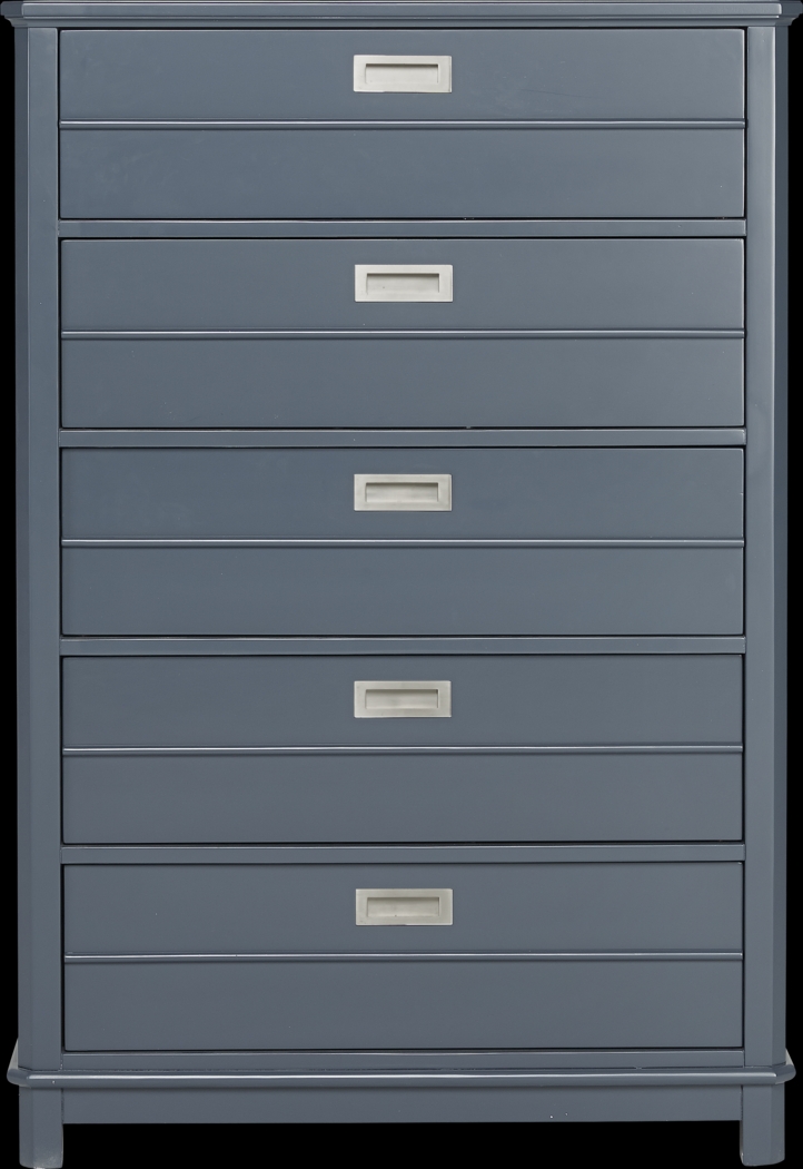 Kids Bay Street Blue 5 Pc Twin Bookcase Bedroom - Thumbnail - Image 3