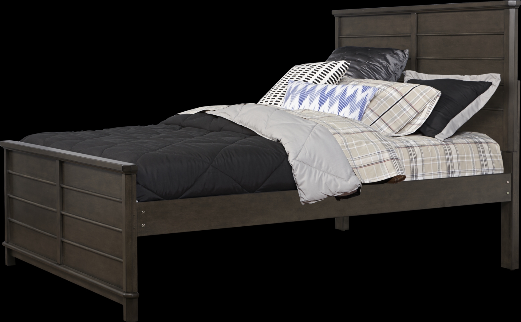 Kids Bay Street Charcoal 5 Pc Full Panel Bedroom - Thumbnail - Image 2
