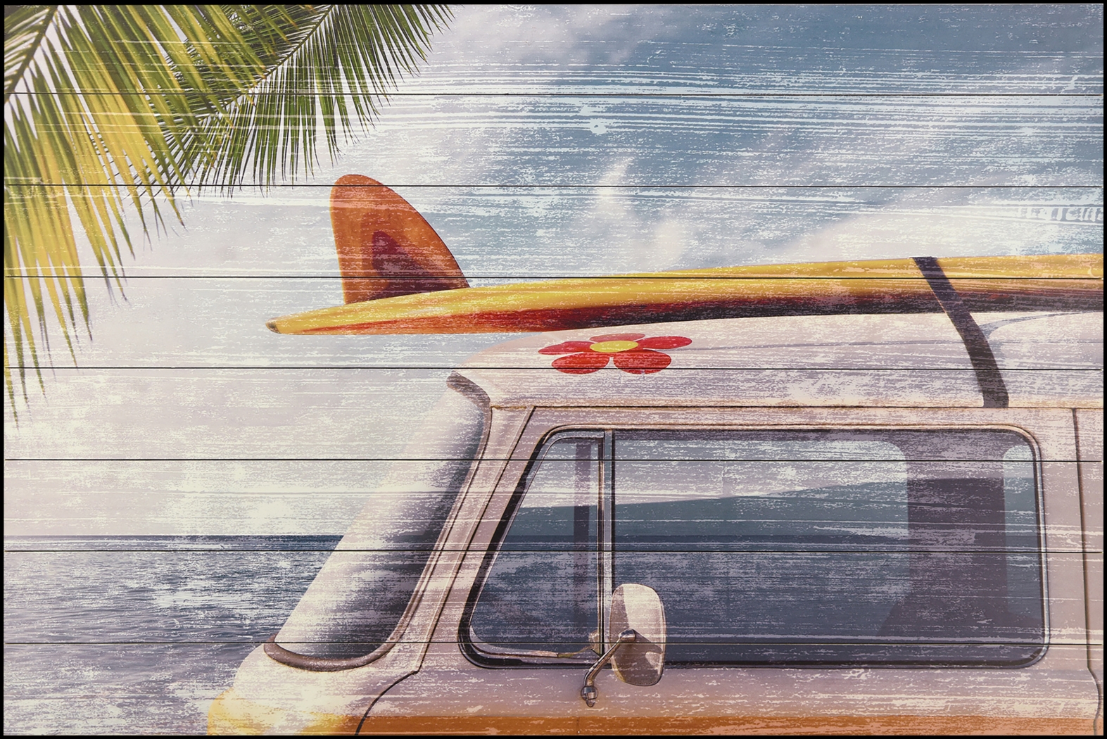 Kids Beach Getaway Blue Wall Art - Thumbnail - Image 1