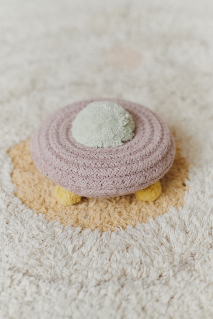 Kids Beige Solar System 5' Round Rug - Thumbnail - Image 8