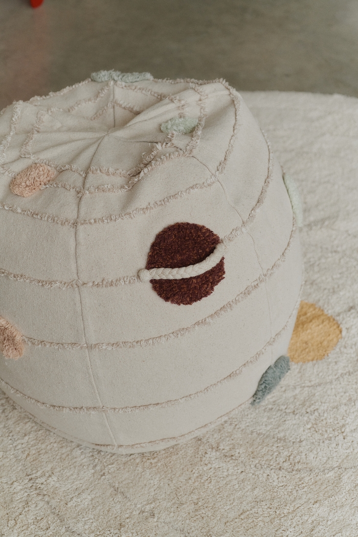 Kids Beige Solar System Pouf - Thumbnail - Image 2