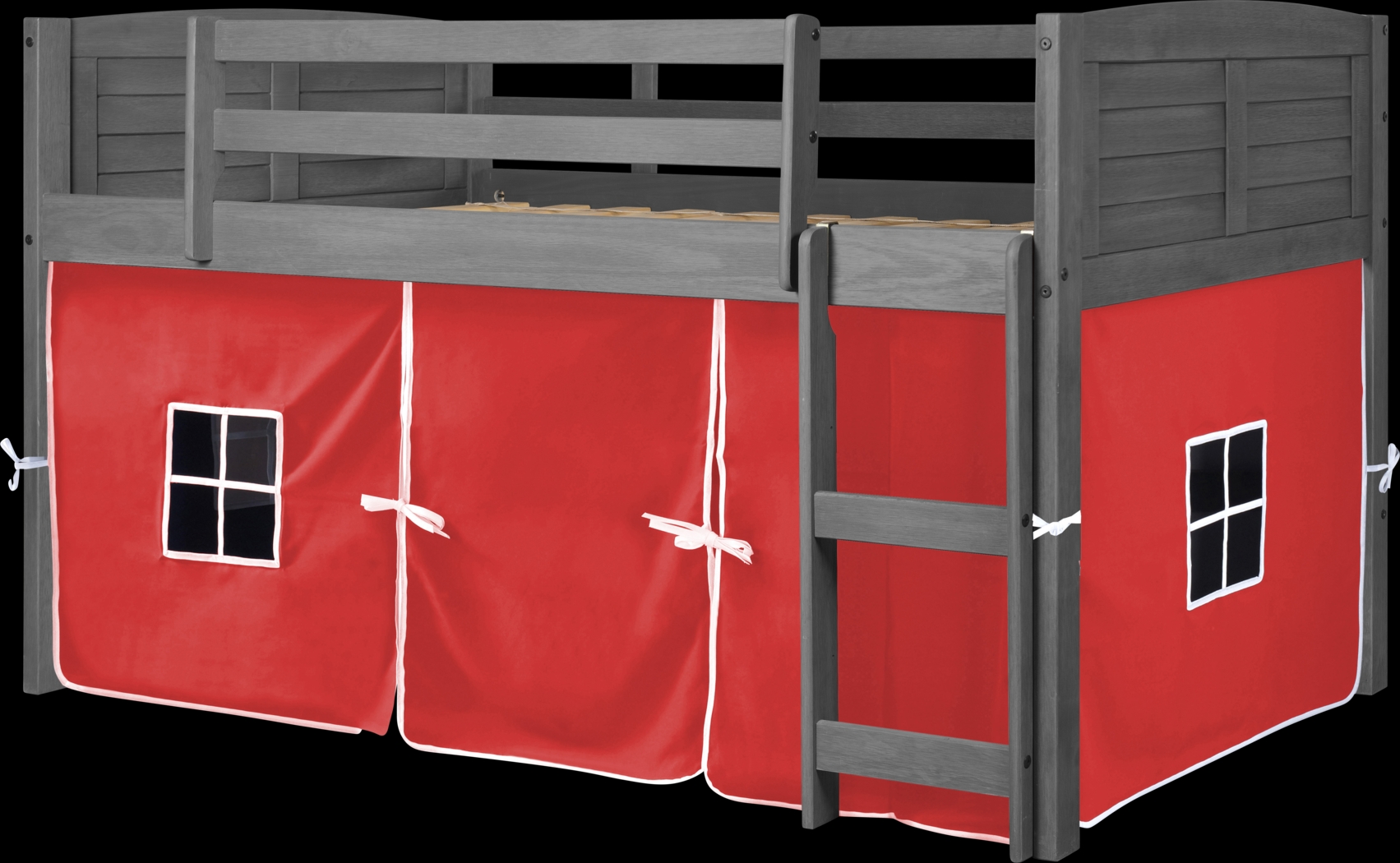Kids Beland Red Twin Tent Loft Bed - Thumbnail - Image 1