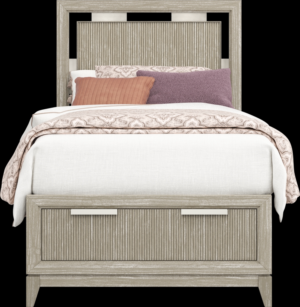 Kids Bellante Jr. 3 Pc Linen Twin Storage Bed - Thumbnail - Image 3