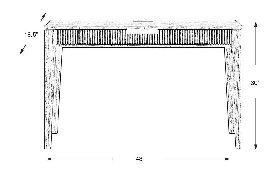 Dimension Image. Please refer to the Dimension Tab on this page for dimension details.